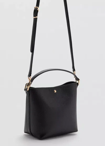 Mango Sac Seau Cuir Synthétique In Black