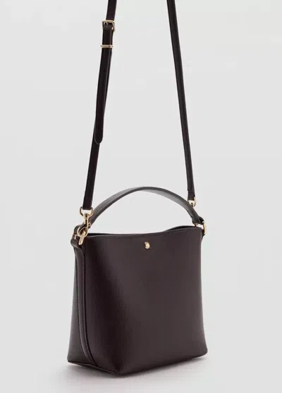 Mango Sac Seau Cuir Synthétique In Brown