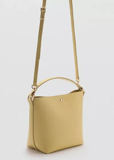 Mango Sac Seau Cuir Synthétique In White