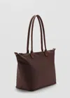 Mango Shopper Bag In Chocolate