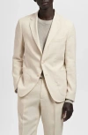 Mango Milan Slim Fit Linen Blazer
