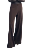 Mango Salve Eastic Waist Pants In Brown