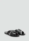 Mango Leather Studded Strap Sandal