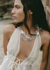 Mango Sandales Lanières Multiples Argent - Femme - Taille Unique -