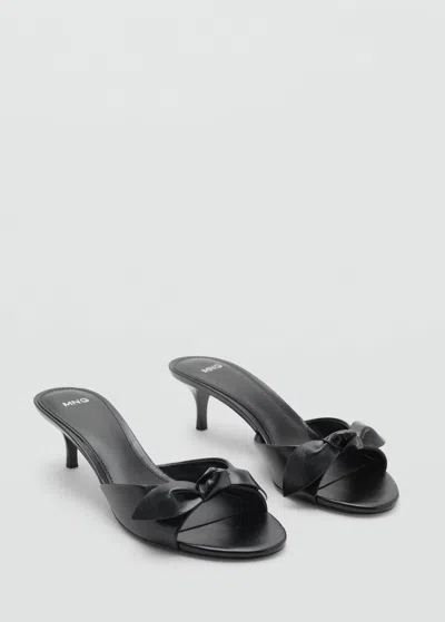 Mango Sandales Talon Naud Noir - Femme - 39 -