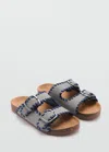 Mango Sandals Grey In Grey