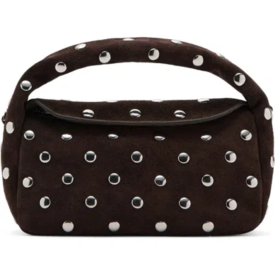 Mango Sandra Suede Top Handle Bag In Brown