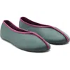 Mango Satin Ballerina Flat In Mint Green