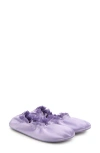Mango Satin Ballet Flat In Purple