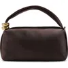 Mango Satin Top Handle Bag In Brown