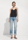 Mango Satin Top With Straps Black
