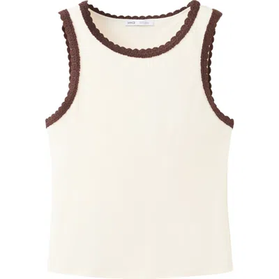 Mango Scallop Crochet Tank In Multi