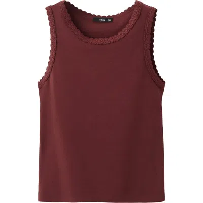 Mango Scallop Crochet Tank In Multi