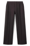 Mango Seamed Pull-on Pants In Black