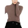 Mango Seamless Turtleneck Top In Gray