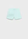 Mango Seersucker Striped Swimsuit Mint Green In Mint Green