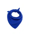 Mango Selection Cashmere Wool-blend Triangular Scarf In Blue