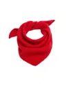 Mango Selection Cashmere Wool-blend Triangular Scarf In Red