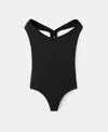 Mango Selection  Women's Open Back Fitted Bodysuit In Black