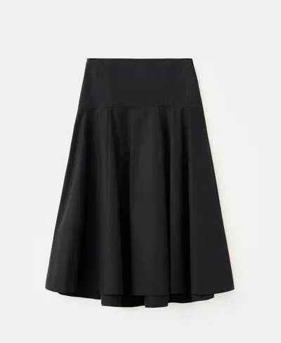 Mango Selection  Women's Seams Flared Skirt In Black