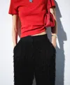 Mango Fitted Cotton T-shirt In Black