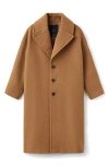 Mango Women's Lapel Manteco Wool Coat In Brown