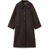 Mango Women's Buttoned Wool Coat In Brown