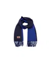 Mango Selection Reversible Wool Scarf In Blue