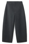 Mango Selection Wool Blend Balloon Pants In Gray