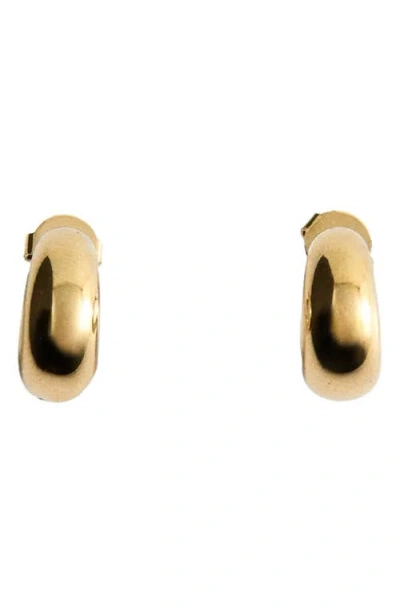 Mango Semi Hoop Earrings In Gold