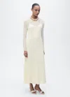 Mango Semi-transparent Combination Dress Ecru In Ecru