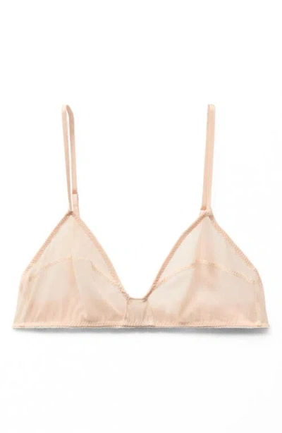 Mango Semisheer Wireless Triangle Bra