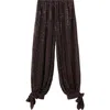 Mango Sequin Harem Pants In Brown