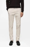 Mango Regular Fit Cotton Corduroy Chinos In Ecru