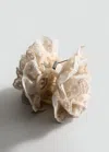 Mango Fabric Flower Clip Ecru