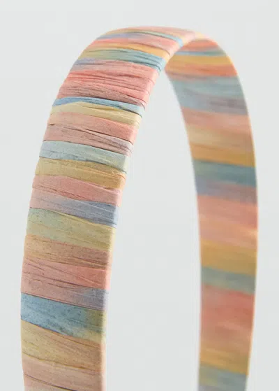 Mango Kids' Multicolour Hairband Burnt Orange