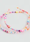 Mango Multicolour Hairband Pink