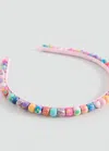 Mango Multicolour Hairband Pink In Multi
