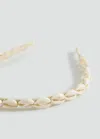 Mango Shell Beads Headband Sand