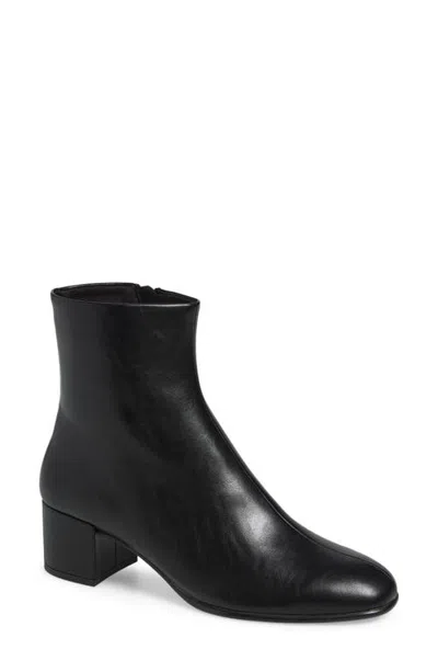 Mango Sesan Faux Leather Ankle Bootie In Black