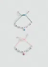 Mango Set 2 Bracelets Best Friends Rose - Enfants - Taille Unique -  Kids In Multi