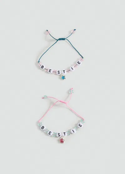 Mango Set 2 Bracelets Best Friends Rose - Enfants - Taille Unique -  Kids In Multi