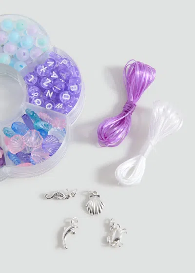 Mango Kids' Necklace Set Lilac In Purple
