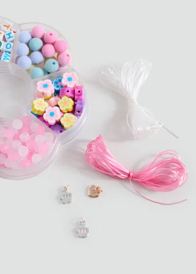 Mango Kids' Necklace Set Pink