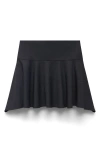 Mango Wool Mini-skirt With Asymmetrical Hem Grey In Grey
