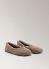 Mango Ballerine En Sherpa Marron - Femme - 41 -  In Brown