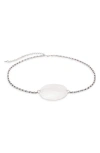 Mango Shell Detail Chain Belt In Silver