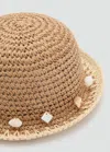 Mango Shells Straw Hat Sand In Sand