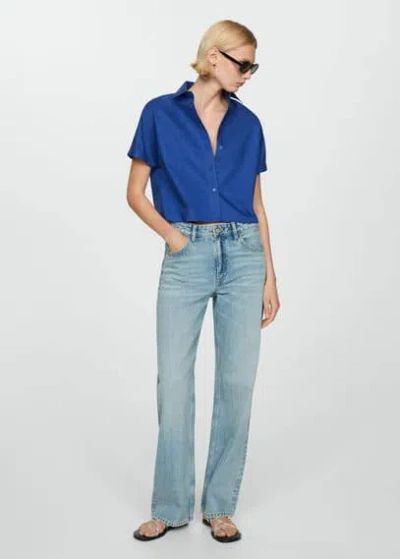 Mango Shirt Blue
