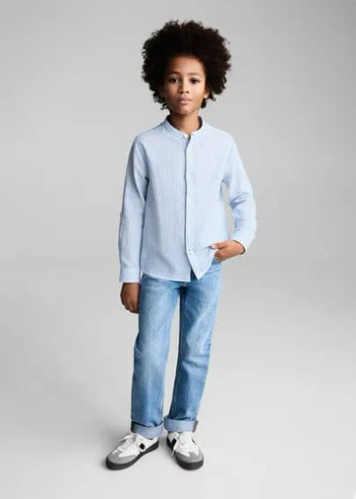 Mango Chemise Bleu - Enfants - 13-14 Ans -  Kids